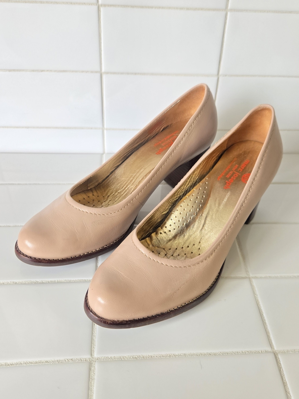 Marc Joseph New York Nyc Pump -nude Napa- Size 8 1/2 - Picture 2 of 11